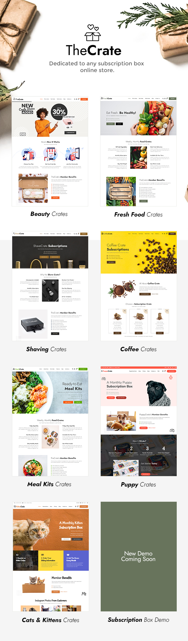 Thecrate - Woocommerce Subscription Box Theme - 4